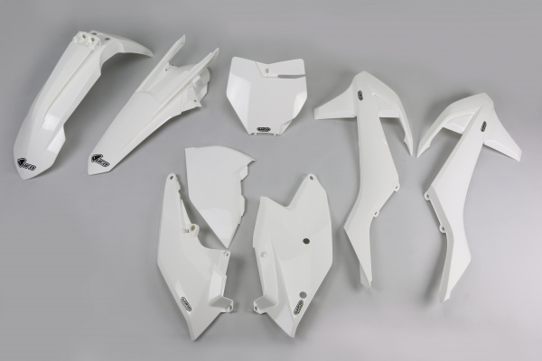 Plastic kit / No SX 250 16 Ktm - white 047 - REPLICA PLASTICS - KTKIT517-047 - UFO Plast