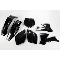 Plastic Kit black for Ktm SX 250/XC 250 (2001-02) - SX 125/XC 125 (2001-02) - SX 400 (2001-02) - REPLICA PLASTICS - KTKIT501-...