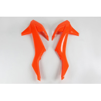 Radiator covers / No SX 250 16 - neon orange - Ktm - REPLICA PLASTICS - KT04061-FFLU - UFO Plast