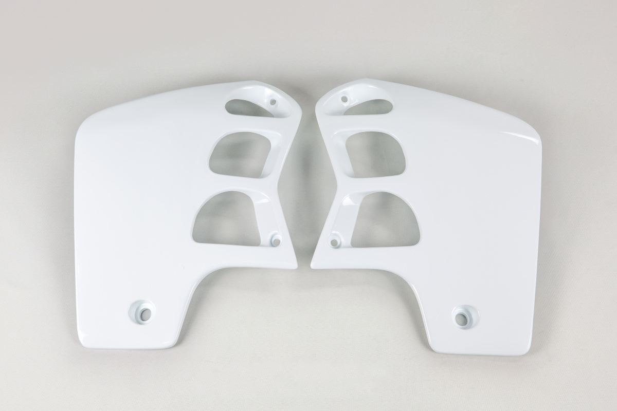 Radiator covers - white 041 - Honda - REPLICA PLASTICS - HO02620-041 - UFO Plast