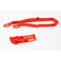 Chain guide+swingarm chain slider - red 070 - Honda - REPLICA PLASTICS - HO04633-070 - UFO Plast