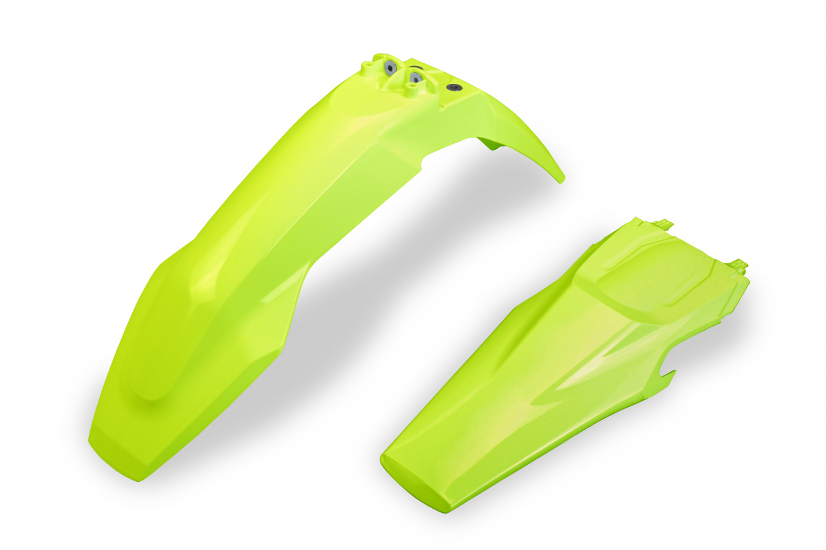 Fenders kit - neon yellow - Husqvarna - REPLICA PLASTICS - HUFK621-DFLU - UFO Plast