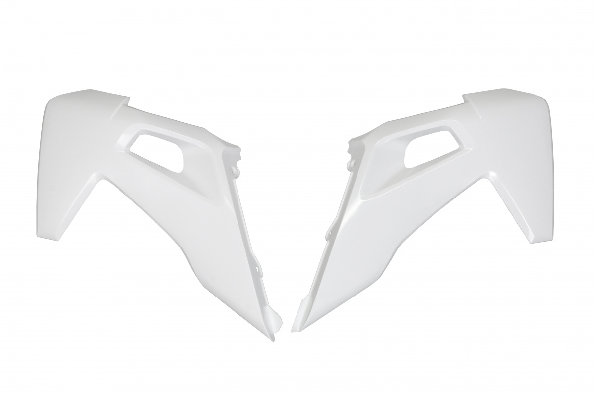 Radiator covers - white 041 - Husqvarna - REPLICA PLASTICS - HU03390-041 - UFO Plast