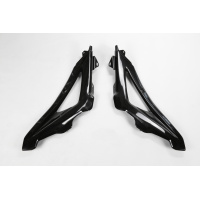 Radiator covers / Upper part - black - Husqvarna - REPLICA PLASTICS - HU03334-001 - UFO Plast