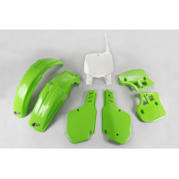 Plastic Kit OEM Color for Kawasaki KX 500 (1996-99) - REPLICA PLASTICS - KAKIT186-999 - Ufo Plast