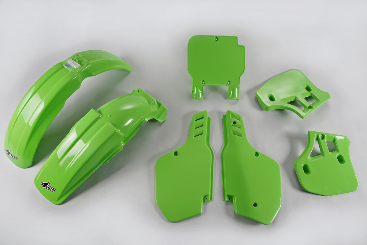 Plastic Kit green for Kawasaki KX 250 (1989) - KX 500 (1989-92) - REPLICA PLASTICS - KAKIT189-026 - Ufo Plast