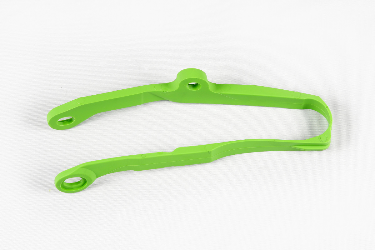 Swingarm Chain Slider green for Kawasaki KXF 250 (2017-20) - KXF 450 (2016-18) - REPLICA PLASTICS - KA04743-026 - Ufo Plast