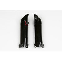 Fork slider protectors + quick starter - black - Kawasaki - REPLICA PLASTICS - KA04732-001 - UFO Plast