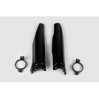 Fork slider protectors - black - Kawasaki - REPLICA PLASTICS - KA03760-001 - UFO Plast