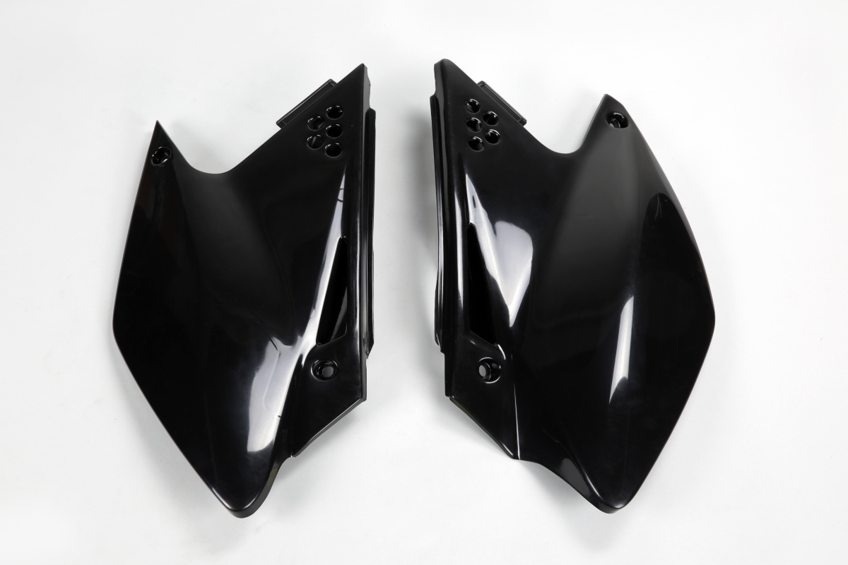 Side panels - black - Kawasaki - REPLICA PLASTICS - KA03768-001 - UFO Plast