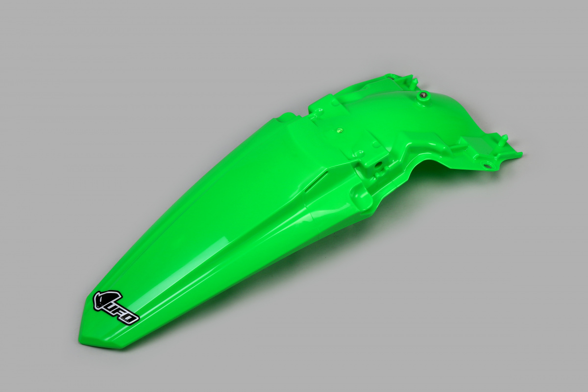 Rear fender - neon green - Kawasaki - REPLICA PLASTICS - KA04749-AFLU - UFO Plast