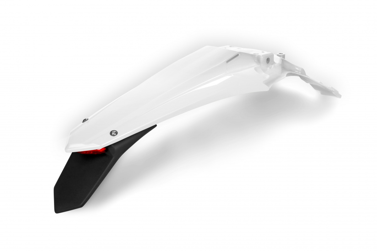 Rear Fender white for Kawasaki KXF 250 (2021-24) - REPLICA PLASTICS - KA04750-047 - Ufo Plast