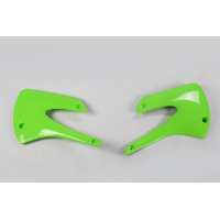 Radiator covers - green - Kawasaki - REPLICA PLASTICS - KA03717-026 - UFO Plast