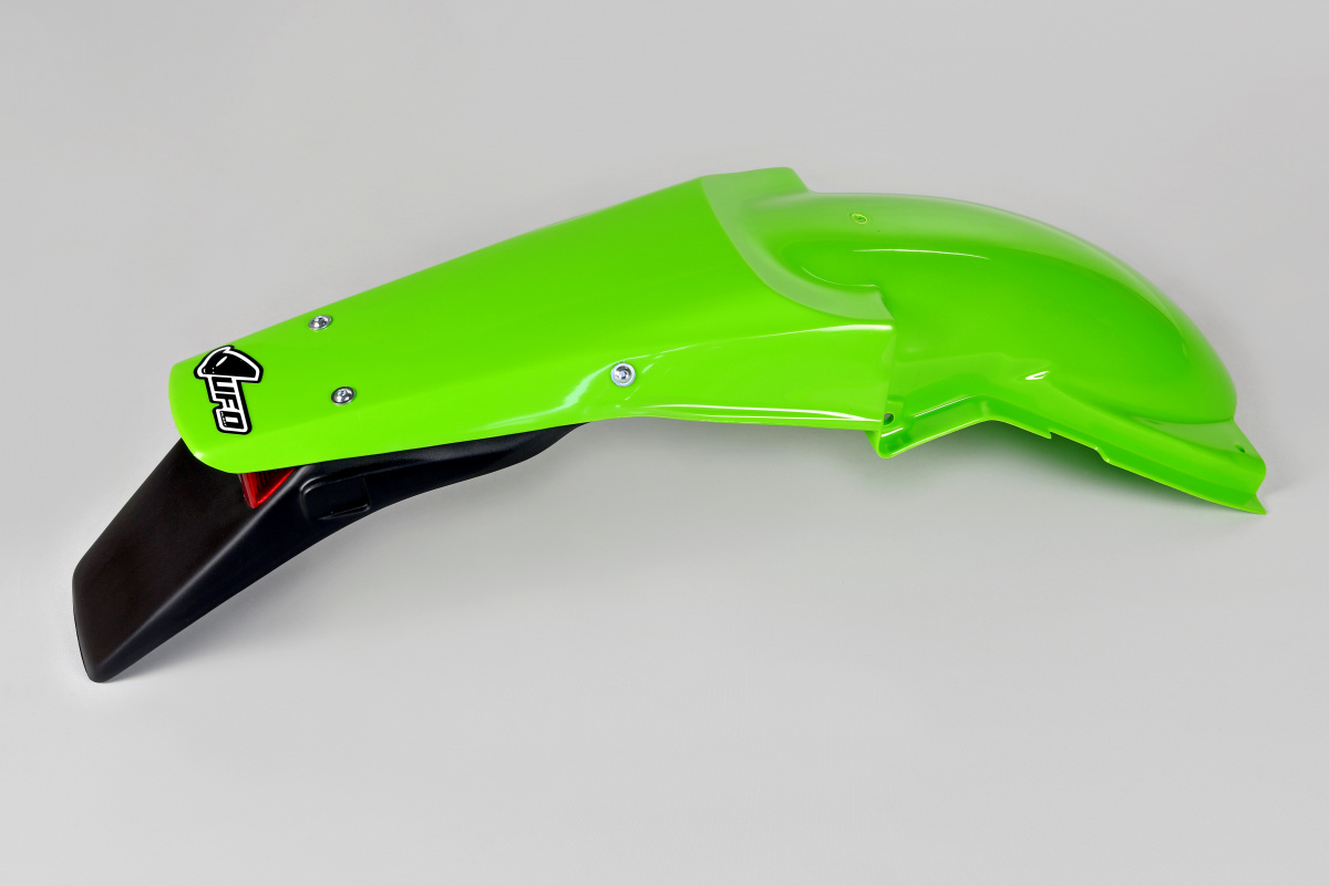 Rear Fender green for Kawasaki KX 125 (2003-08) - KX 250 (2003-08) - REPLICA PLASTICS - KA03751-026 - Ufo Plast