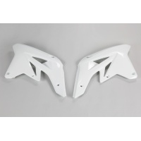 Radiator Covers white for Suzuki RMZ 250 (2007-09) - REPLICA PLASTICS - SU04901-041 - Ufo Plast