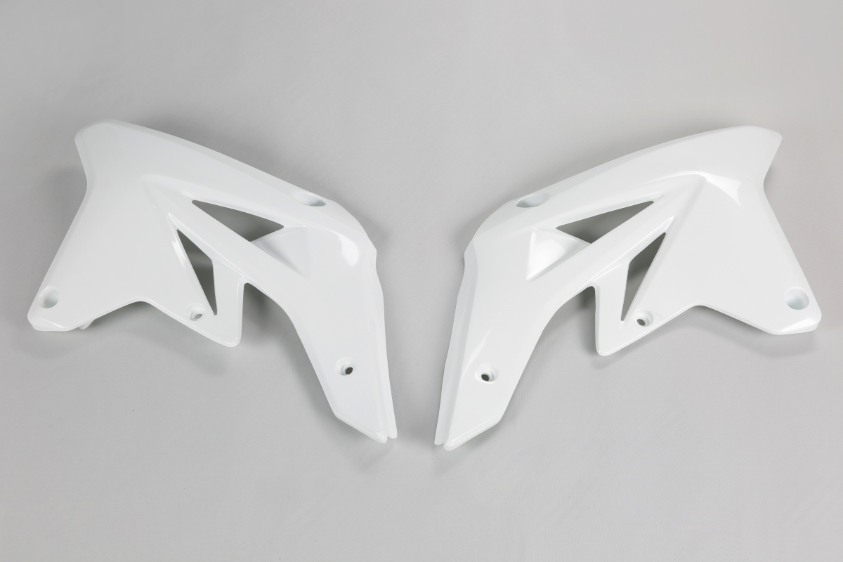 Radiator Covers white for Suzuki RMZ 250 (2007-09) - REPLICA PLASTICS - SU04901-041 - Ufo Plast