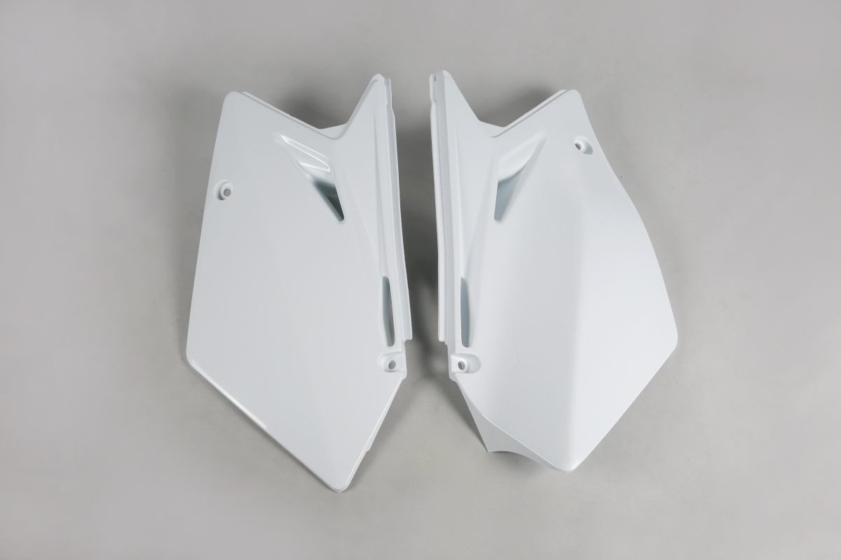 Side Panels white for Suzuki RMZ 450 (2007) - REPLICA PLASTICS - SU04906-041 - Ufo Plast