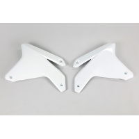 Radiator Covers white for Suzuki RMZ 450 (2005-06) - REPLICA PLASTICS - SU03911-041 - Ufo Plast