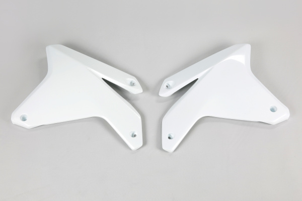 Radiator covers - white 041 - Suzuki - REPLICA PLASTICS - SU03911-041 - UFO Plast