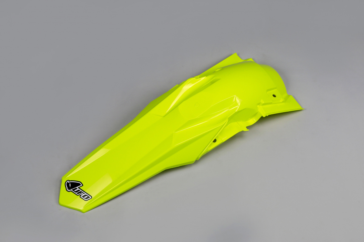 Rear Fender neon yellow for Suzuki RMZ 250 (2019-25) - RMZ 450 (2018-25) - REPLICA PLASTICS - SU04940-DFLU - Ufo Plast