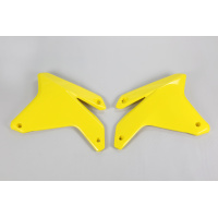 Radiator Covers yellow for Suzuki RMZ 450 (2005-06) - REPLICA PLASTICS - SU03911-102 - Ufo Plast