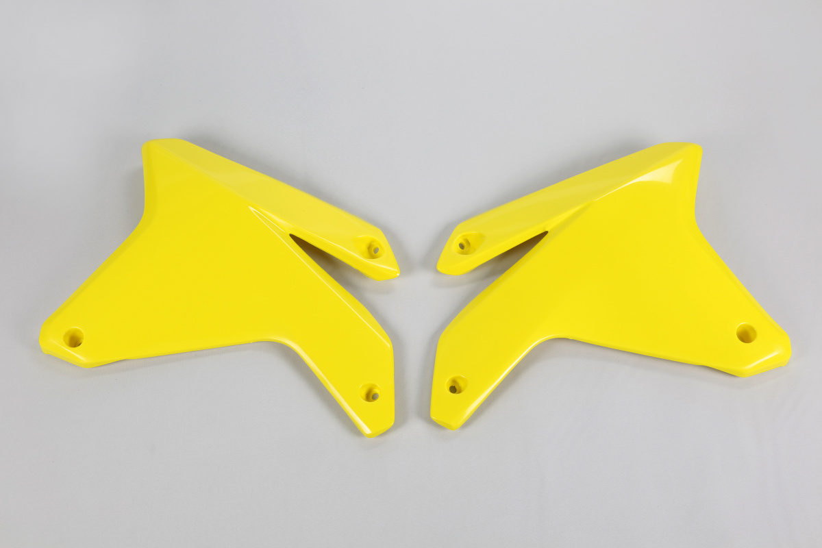 Radiator Covers yellow for Suzuki RMZ 450 (2005-06) - REPLICA PLASTICS - SU03911-102 - Ufo Plast