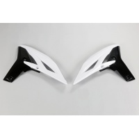 Radiator covers - white 046 - Yamaha - REPLICA PLASTICS - YA04811-046 - UFO Plast