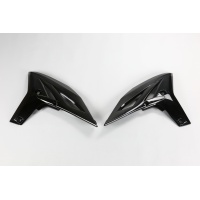 Radiator covers - black - Yamaha - REPLICA PLASTICS - YA04811-001 - UFO Plast