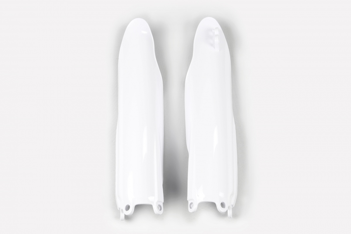 Fork Slider Protectors white for Yamaha YZ 125 (2008-21) - YZ 250 (2008-21) - YZF 250 (2008-09) - YZF 450 (2008-09) - REPLICA...