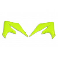 Radiator covers - neon yellow - Yamaha - REPLICA PLASTICS - YA04858-DFLU - UFO Plast