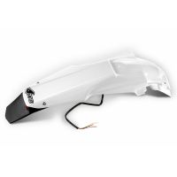 Rear fender / Enduro LED - white 041 - Suzuki - REPLICA PLASTICS - SU04922-041 - UFO Plast