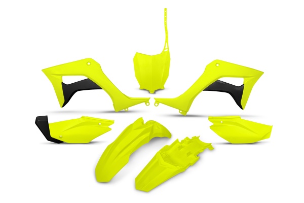 Plastic kit Honda - neon yellow - REPLICA PLASTICS - HOKIT124-DFLU - UFO Plast