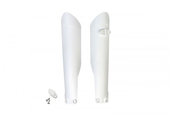 Fork slider protectors - white 20-21 - Husqvarna - REPLICA PLASTICS - HU03361-040 - UFO Plast