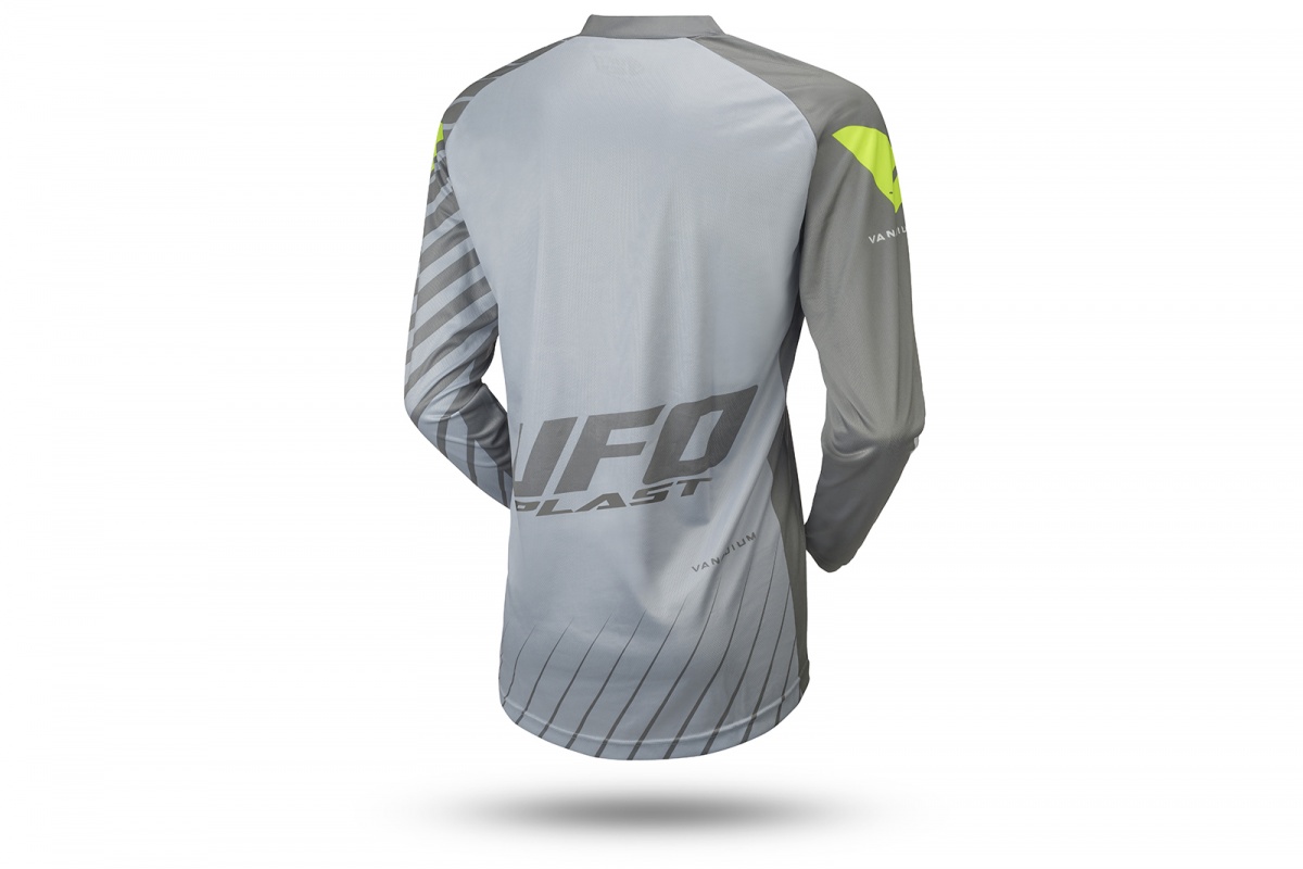 Motocross Vanadium jersey gray and neon yellow - Jersey - MG04472-E - UFO Plast