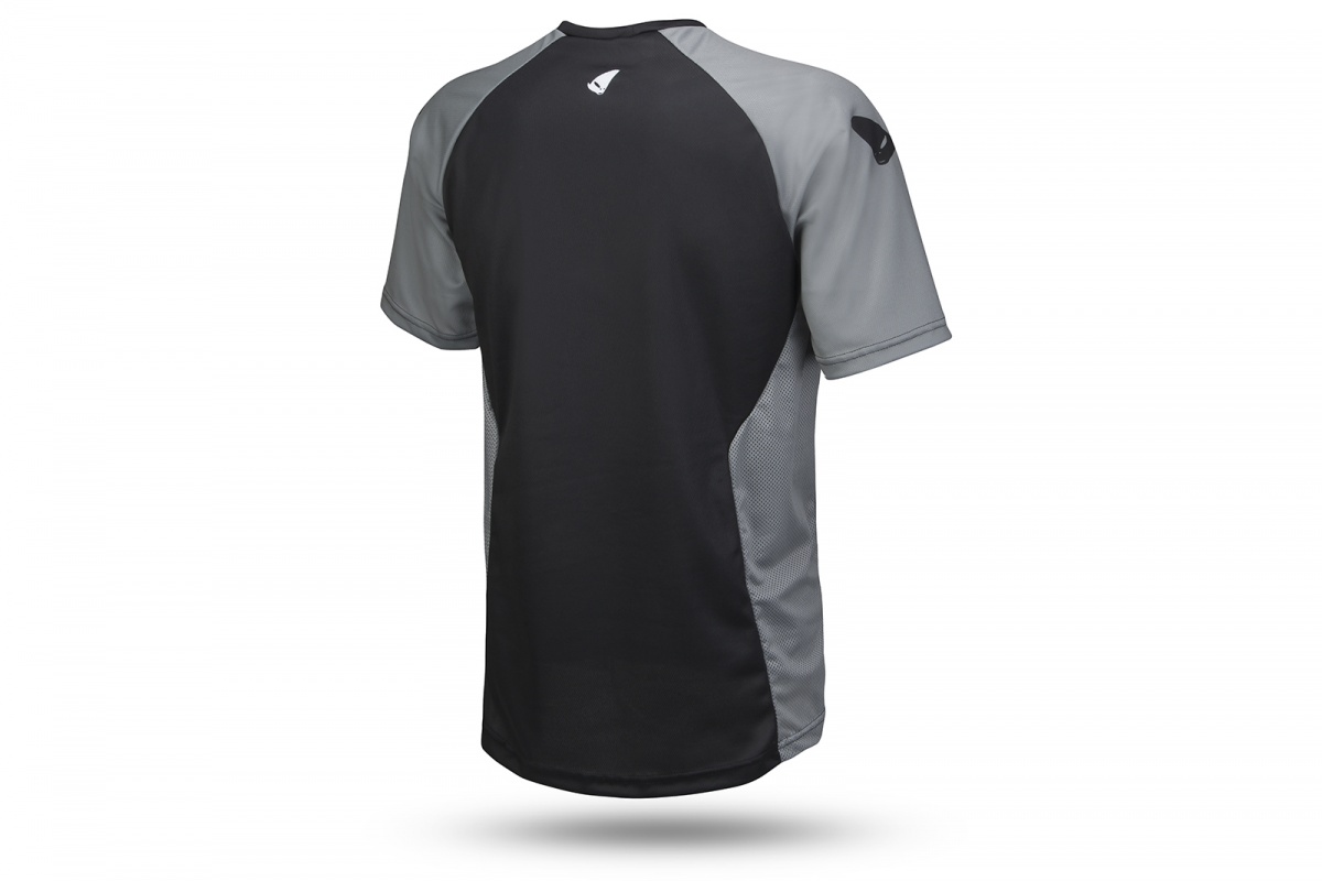 E-bike Contact jersey short sleeves black and grey - Jersey - MG04509-K - Ufo Plast