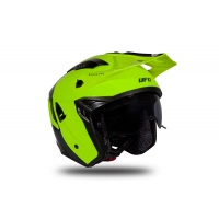 Jet helmet Sheratan neon yellow and black glossy - Helmets - HE183 - UFO Plast