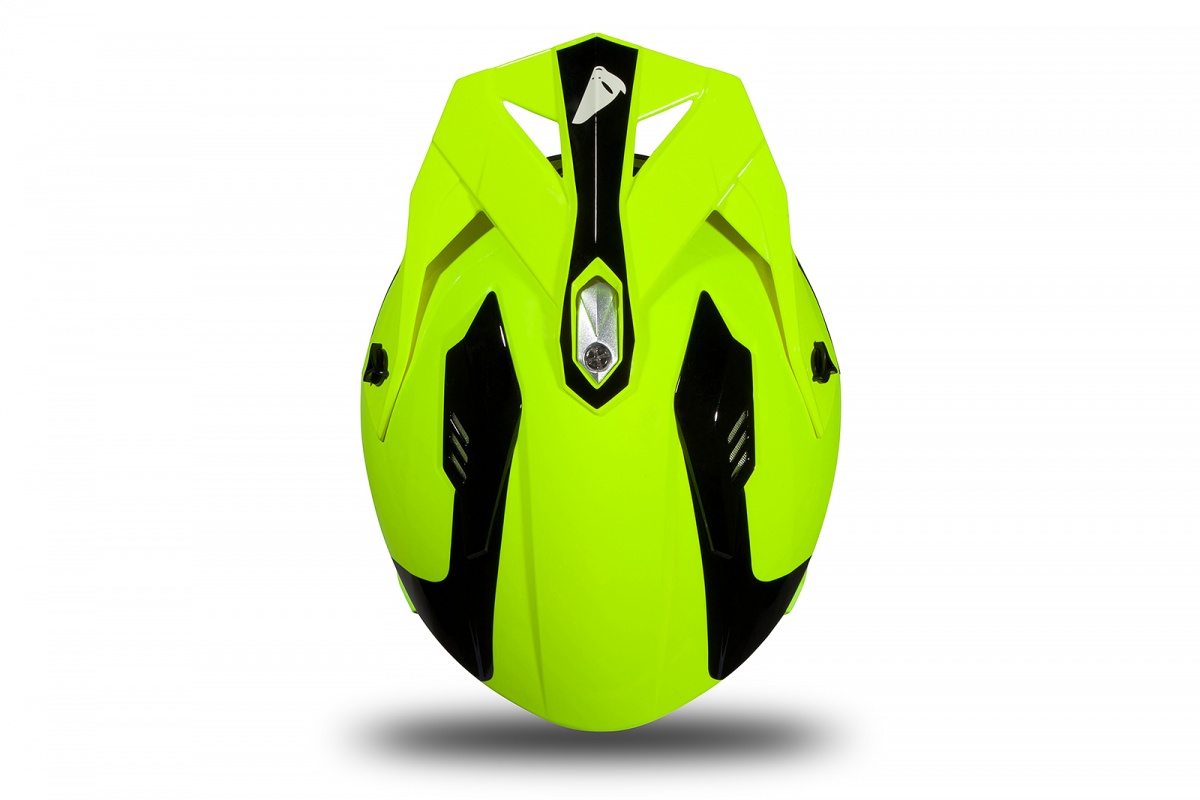 Jet helmet Sheratan neon yellow and black glossy - Helmets - HE183 - UFO Plast