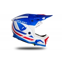 Motocross helmet Echus blue, white and red glossy - Home - HE168 - UFO Plast