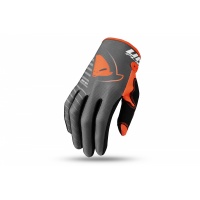 MOTOCROSS SKILL KIMURA GLOVES FOR KIDS GREY AND NEON ORANGE - Gloves - GU04501-EF - UFO Plast