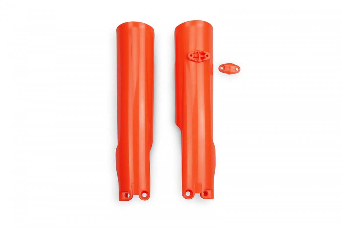 Fork Slider Protectors neon orange for Ktm SX 250/XC 250 - SX 125/XC 125 - SX 150 - EXC 150/XC W150 / XC W150TPI - EXC 250/X....