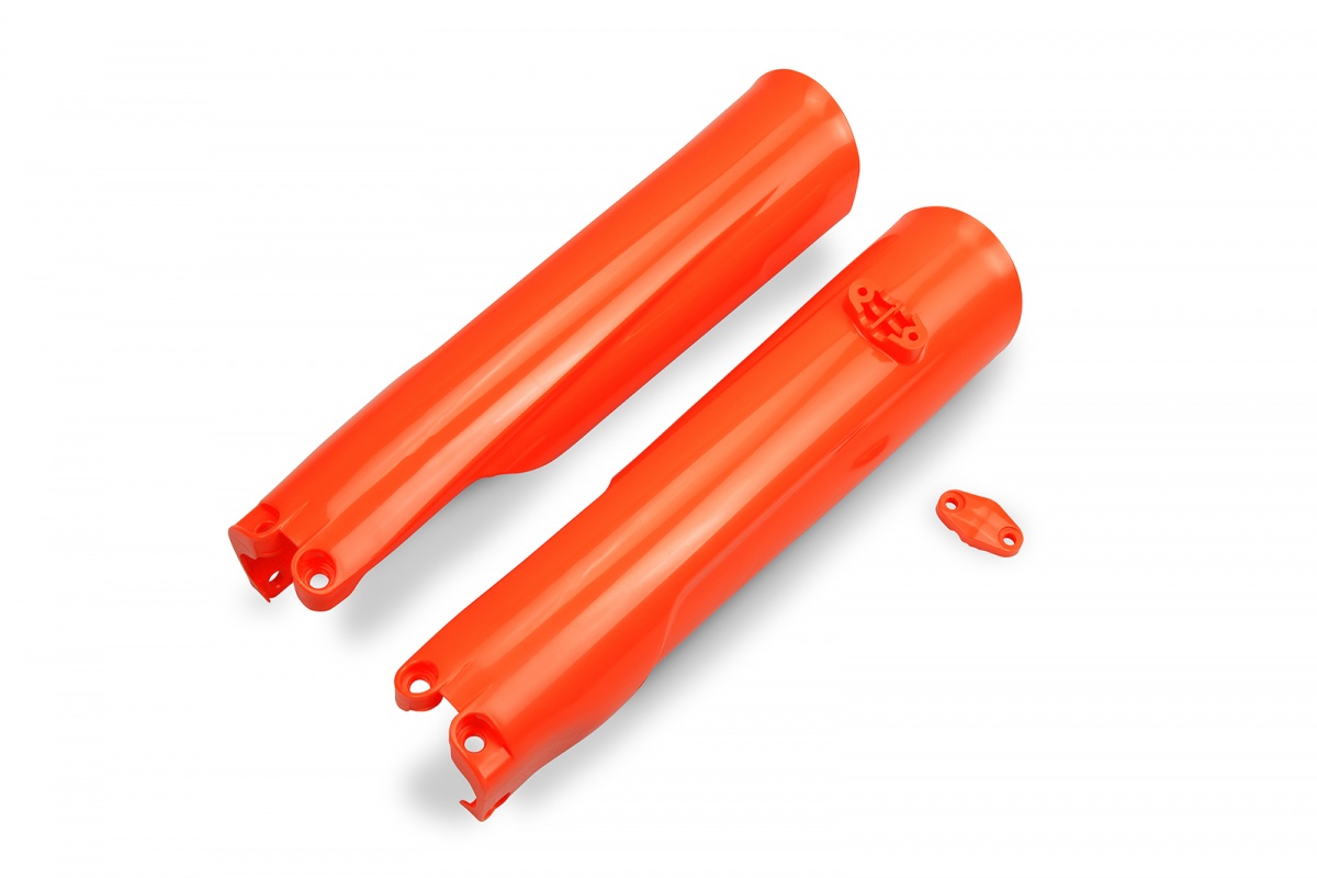 Fork Slider Protectors neon orange for Ktm SX 250/XC 250 - SX 125/XC 125 - SX 150 - EXC 150/XC W150 / XC W150TPI - EXC 250/X....