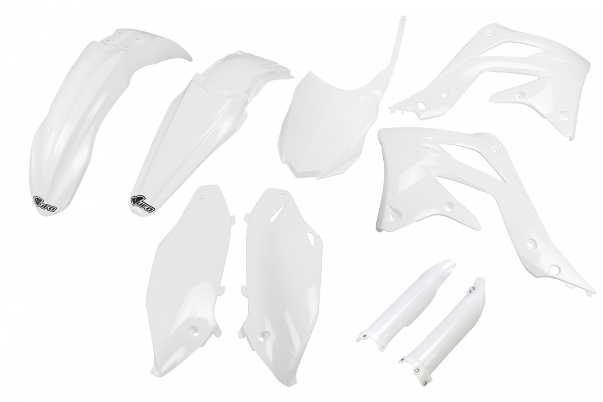 Full plastic kit Kawasaki - white - REPLICA PLASTICS - KAKIT220F-047 - UFO Plast