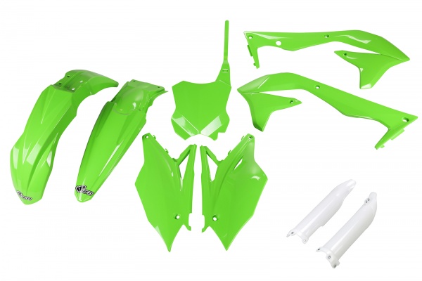 Full plastic kit Kawasaki- green - REPLICA PLASTICS - KAKIT223F-026 - UFO Plast