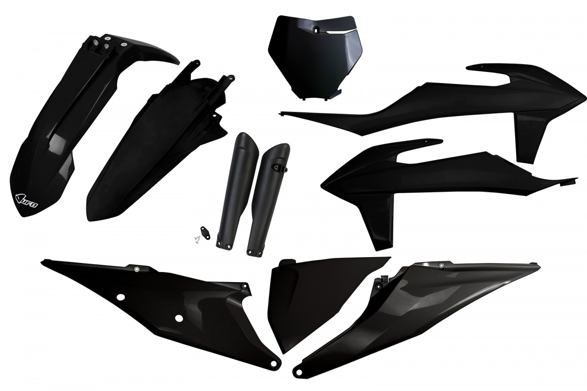 Full plastic kit Ktm - black - REPLICA PLASTICS - KTKIT522F-001 - UFO Plast