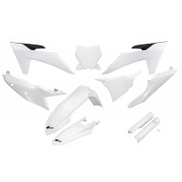 Full plastic kit compatible Ktm - white - REPLICA PLASTICS - KTKIT529F-042 - UFO Plast