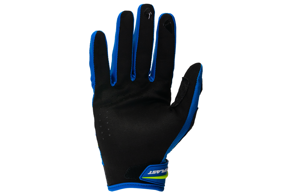 Motocross Hayes gloves blue and neon yellow - Gloves - GL13001-CD - UFO Plast