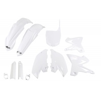 Full Plastic Kit white for Yamaha YZ 125 (2002-04) - YZ 250 (2002-04) - REPLICA PLASTICS - YAKIT328F-046 - Ufo Plast