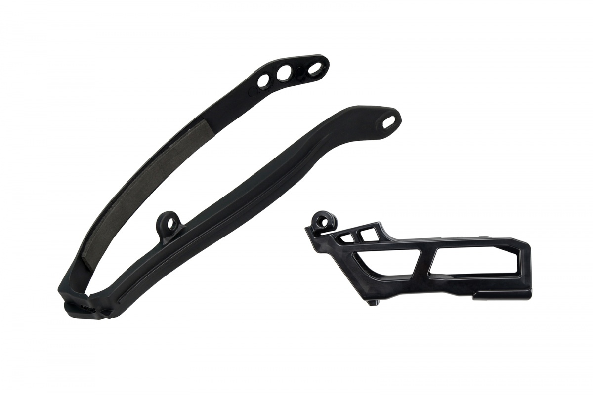 Chain Guide + Swingarm Chain Slider black for Yamaha YZF 250 (2024-25) - YZF 450 (2023-25) - REPLICA PLASTICS - YA05800-001 -...